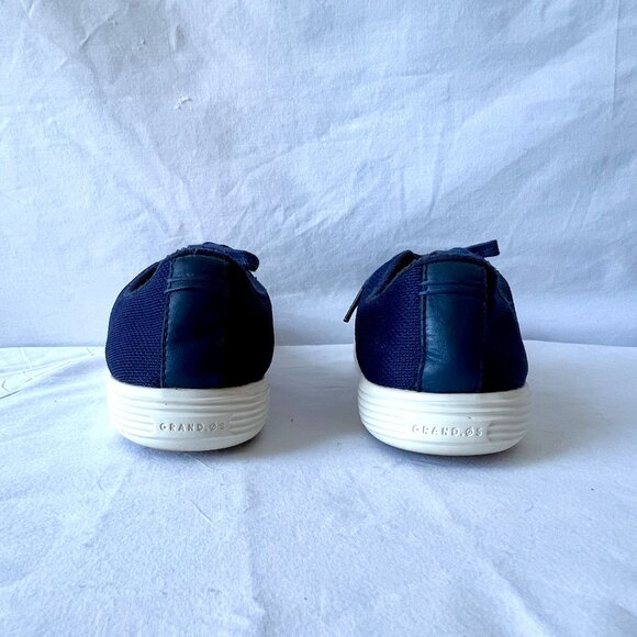 Cole Haan Grand.OS Navy Knit Lace Up Fashion Sneakers, W10504, Size 8, EC! - Picture 6 of 14